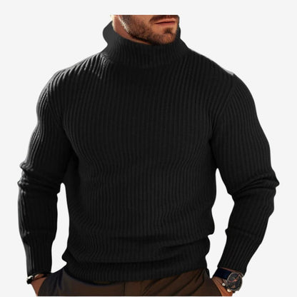 Pull Col Roulé Slim Fit Élégant Homme