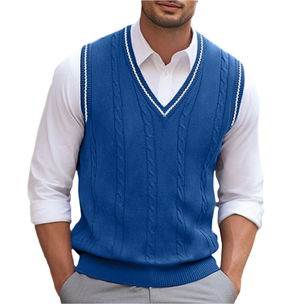 Pull Homme Col V Casual et Élégant
