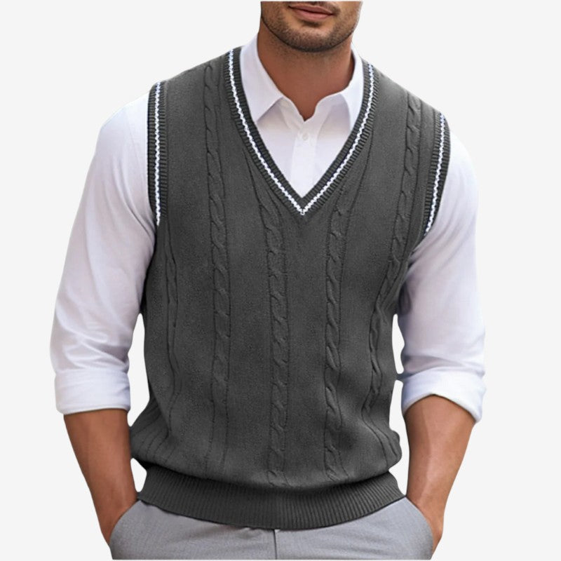 Pull Slim Fit Manches Courtes Homme