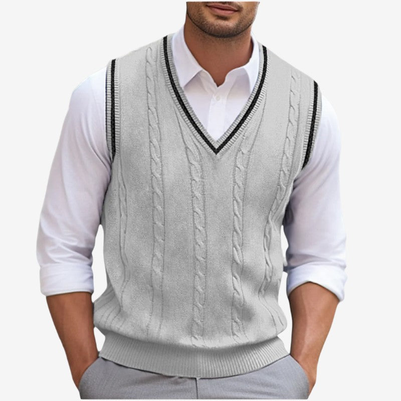 Pull Slim Fit Manches Courtes Homme