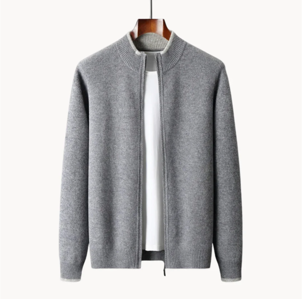 Pull Col Montant Fermeture Éclair Sport