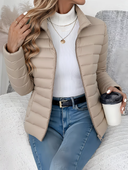 Veste Femme Matelassée Légère Coupe Printanière
