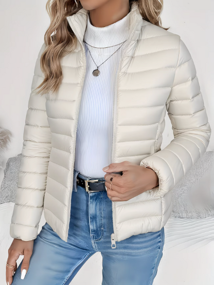 Veste Femme Matelassée Légère Coupe Printanière