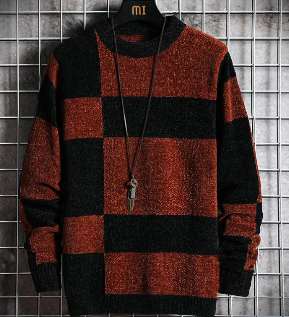 Pull Rayé Homme Classique et Confortable