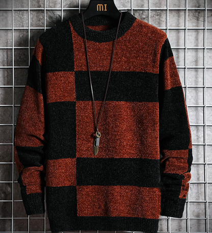 Pull Rayé Homme Classique et Confortable