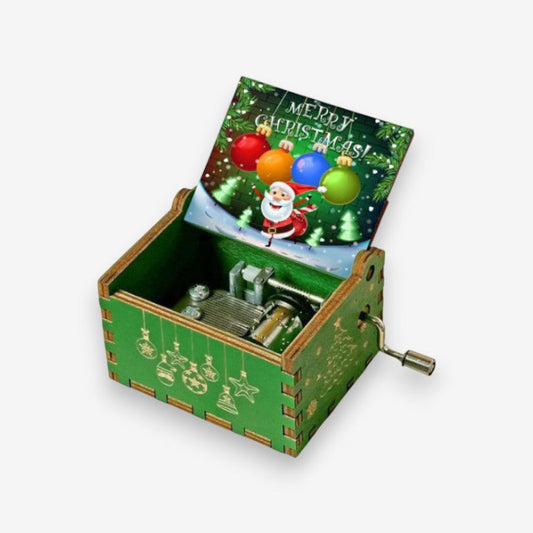 Boîte à Bijoux en Bois Noël Décorative avec Ballerine - PanierRoyale