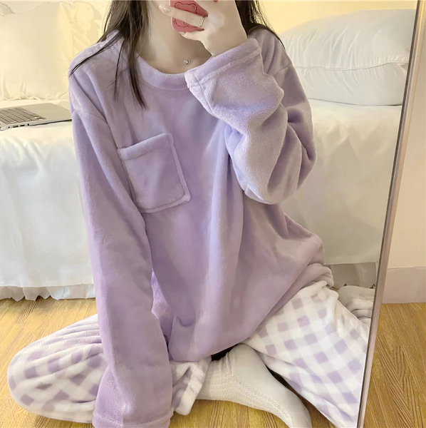 Pyjama Femme Confort et Doux pour Maison