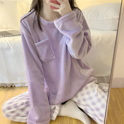 Pyjama Femme Confort et Doux pour Maison