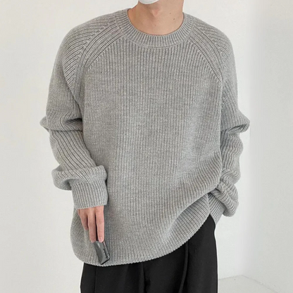 Pull Homme Hiver Chaud à Col Rond