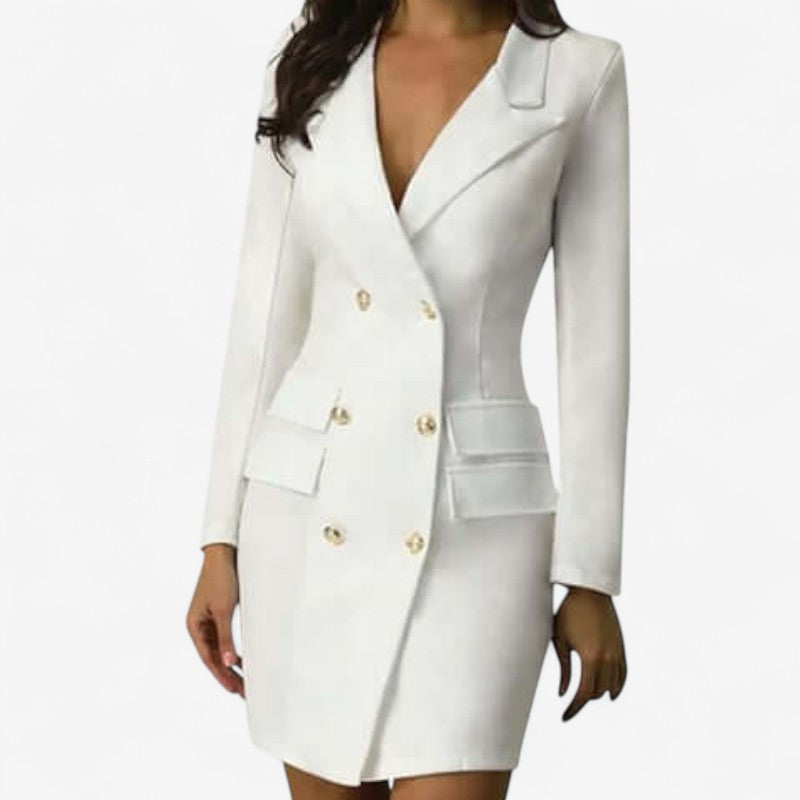 Blazer Femme Manches Longues Tailleur avec Ceinture