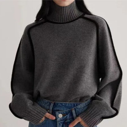 Pull Col Roulé Femme Chic pour Automne Hiver