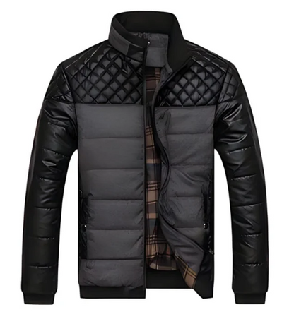 Blouson Aviateur Élégant avec Col Montant et Manches Boutonnées - PanierRoyale