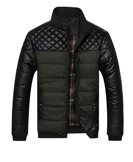 Blouson Aviateur Élégant avec Col Montant et Manches Boutonnées