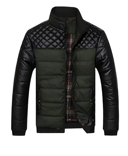 Blouson Aviateur Élégant avec Col Montant et Manches Boutonnées