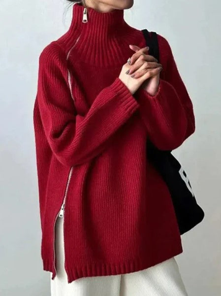 Pull Col En V Femme Hiver Chaud et Élégant - PanierRoyale
