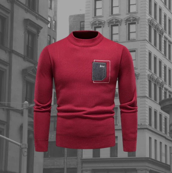 Pull Homme Classique Col Rond pour Tous les Jours