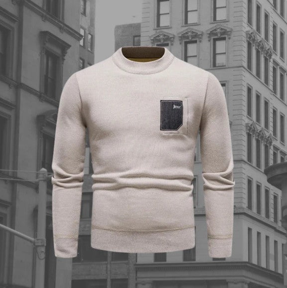 Pull Homme Classique Col Rond pour Tous les Jours