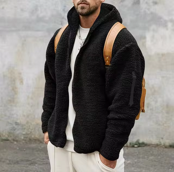 Veste peluche douce et chaude pour femme