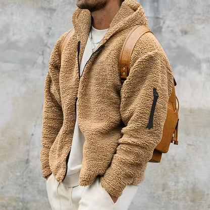 Veste peluche douce et chaude pour femme