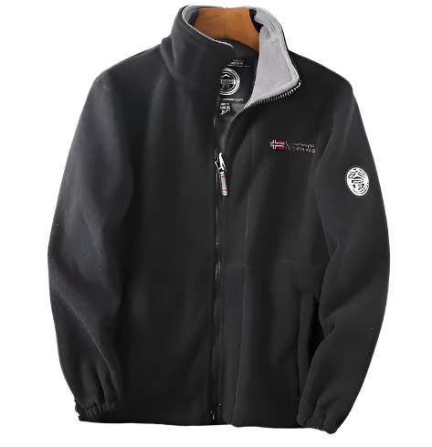 Veste Coton Doublée Zippée Chaude et Confortable