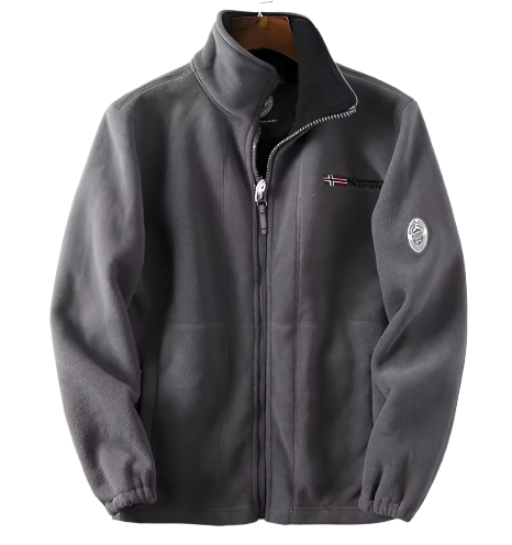 Veste Coton Doublée Zippée Chaude et Confortable