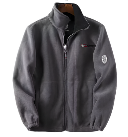 Veste Coton Doublée Zippée Chaude et Confortable