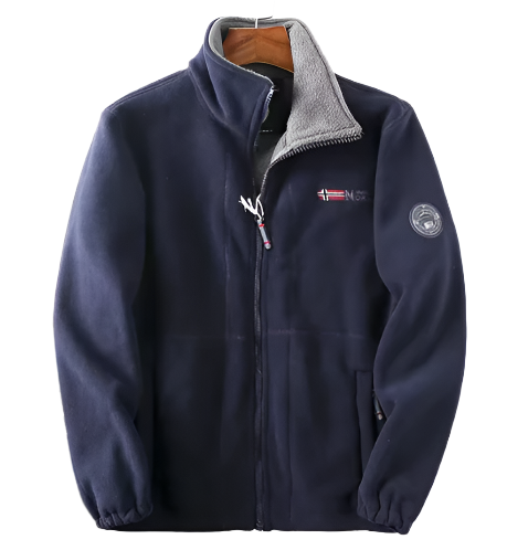 Veste Coton Doublée Zippée Chaude et Confortable