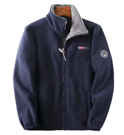 Veste Coton Doublée Zippée Chaude et Confortable