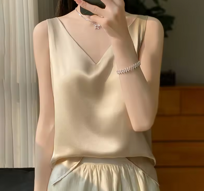 Débardeur femme en soie doux et léger
