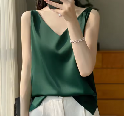 Débardeur femme en soie doux et léger