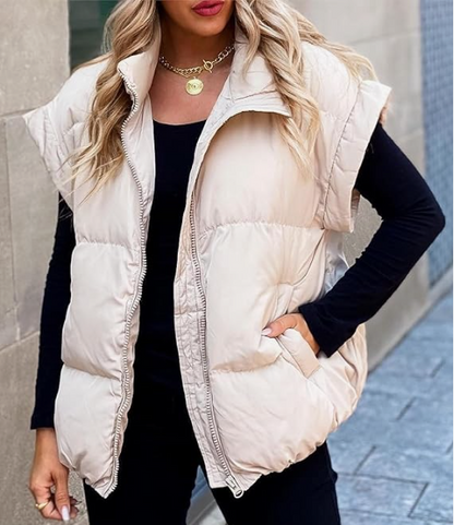 Gilet Matelassé Tendance Pour Femme | Sans Manches