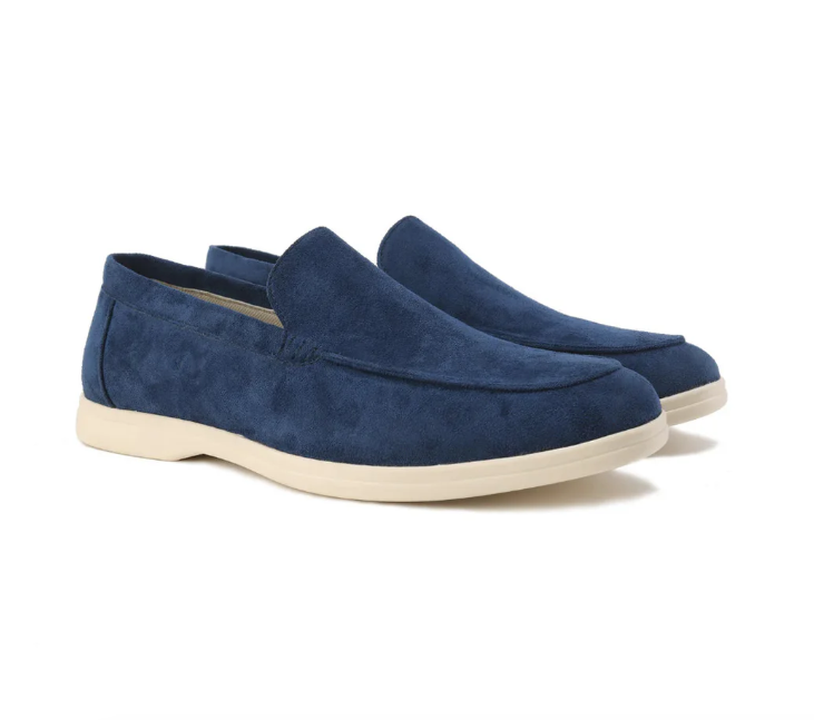 Mocassins Homme Mariage en Cuir Noir Élégant