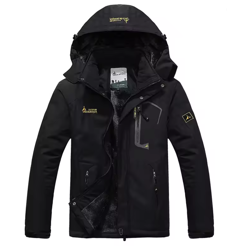Veste de ski Homme Imperméable Coupe-vent avec Capuche Chaude - PanierRoyale