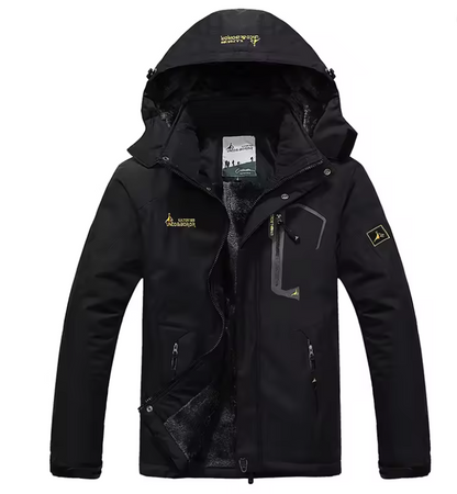 Veste de ski Homme Imperméable Coupe-vent avec Capuche Chaude - PanierRoyale