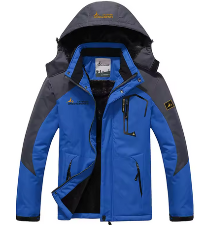 Veste de ski Homme Imperméable Coupe-vent avec Capuche Chaude