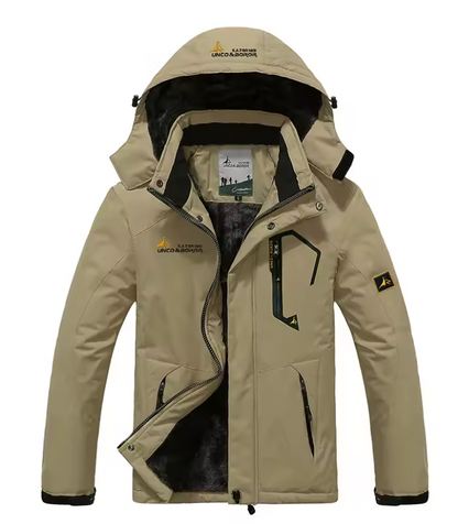 Veste de ski Homme Imperméable Coupe-vent avec Capuche Chaude