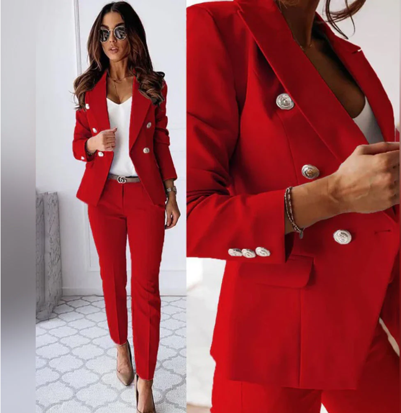 Costume Femme 2 Pièces Chic et Professionnel pour Bureau