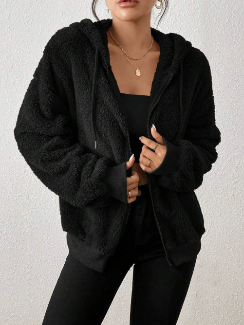 Veste Femme Hiver Douillette – Cardigan Polaire Élégant et Chaud pour Femme - PanierRoyale