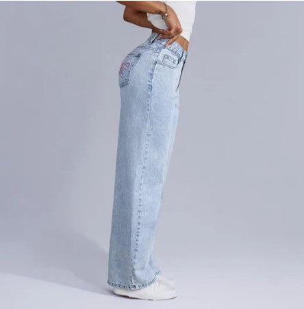 Jean Décontracté Femme Taille Élastique - PanierRoyale