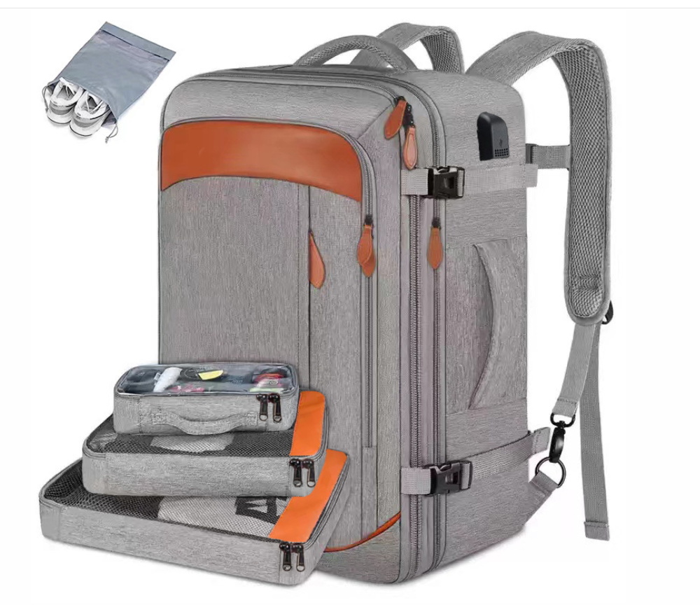 Sac de voyage avec poches multiples et compartiment chaussures