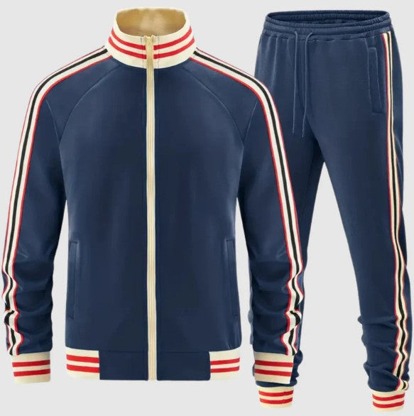 Survêtement Homme Rayé Sport Chic et Doux - PanierRoyale