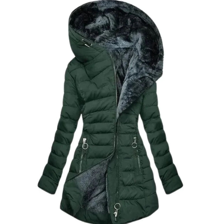 Doudoune Femme Hiver À Capuche Chaude et Élégante