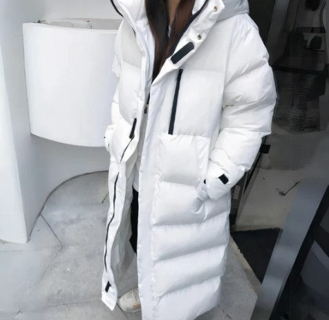 Doudoune Femme Hiver Blanc Névé Élégante - PanierRoyale