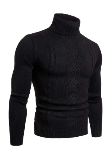 Pull Homme Col Roulé Chaud et Confortable Hiver