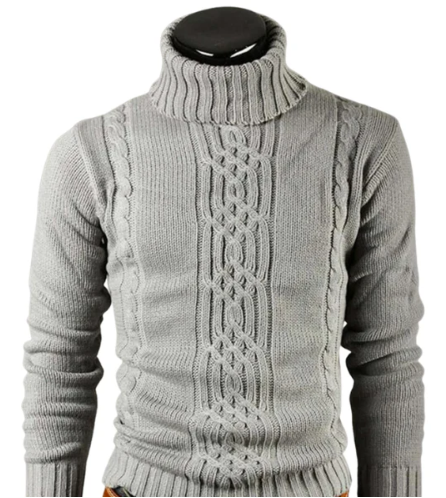 Pull Homme Col Roulé Chaud et Confortable Hiver