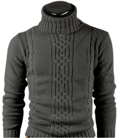 Pull Homme Col Roulé Chaud et Confortable Hiver
