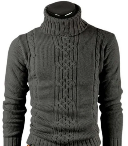 Pull Homme Col Roulé Chaud et Confortable Hiver