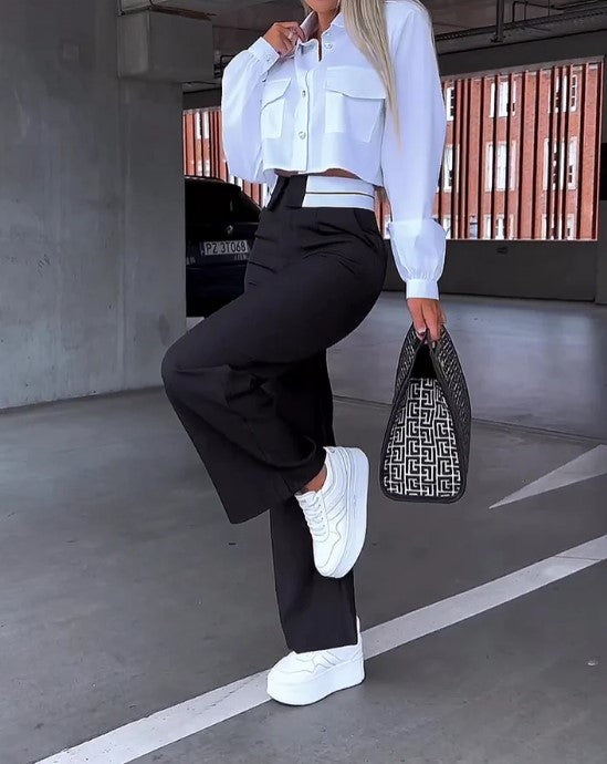 Pantalon Femme Taille Comfort pour Bureau ou Week-end - PanierRoyale