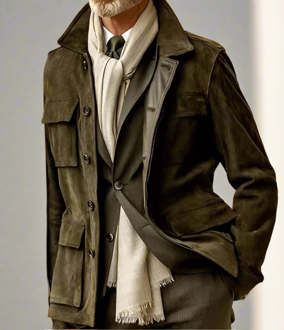Veste Homme Classique à Boutons pour Travail et Ville - PanierRoyale
