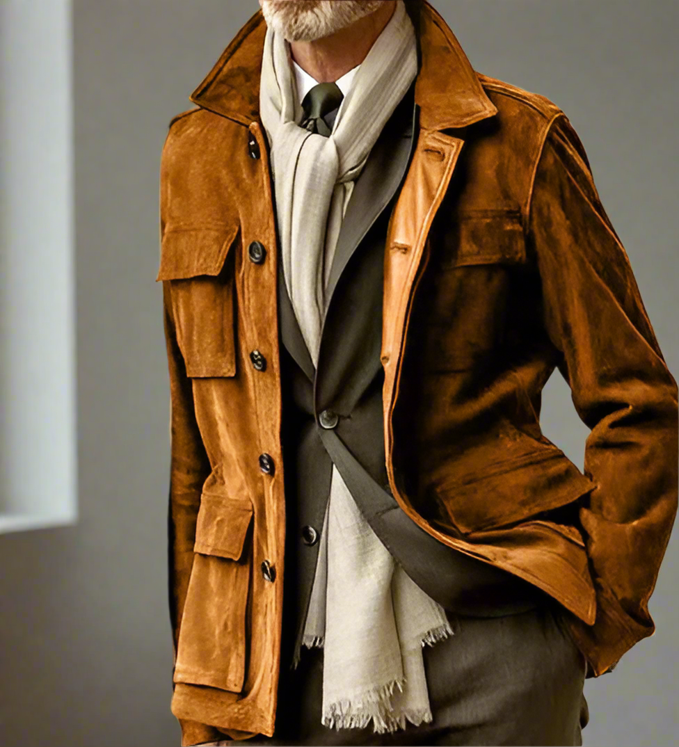 Veste Homme Classique à Boutons pour Travail et Ville